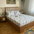Midnight Blossom Fitted Sheet   طقم زهور منتصف الليل