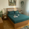 Forest Green Luxury Bed Linen  مفرش سرير فاخر أخضر غابات