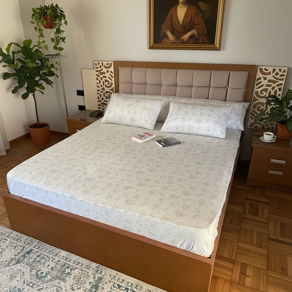 White Floral sheet    الزهور البيضاء