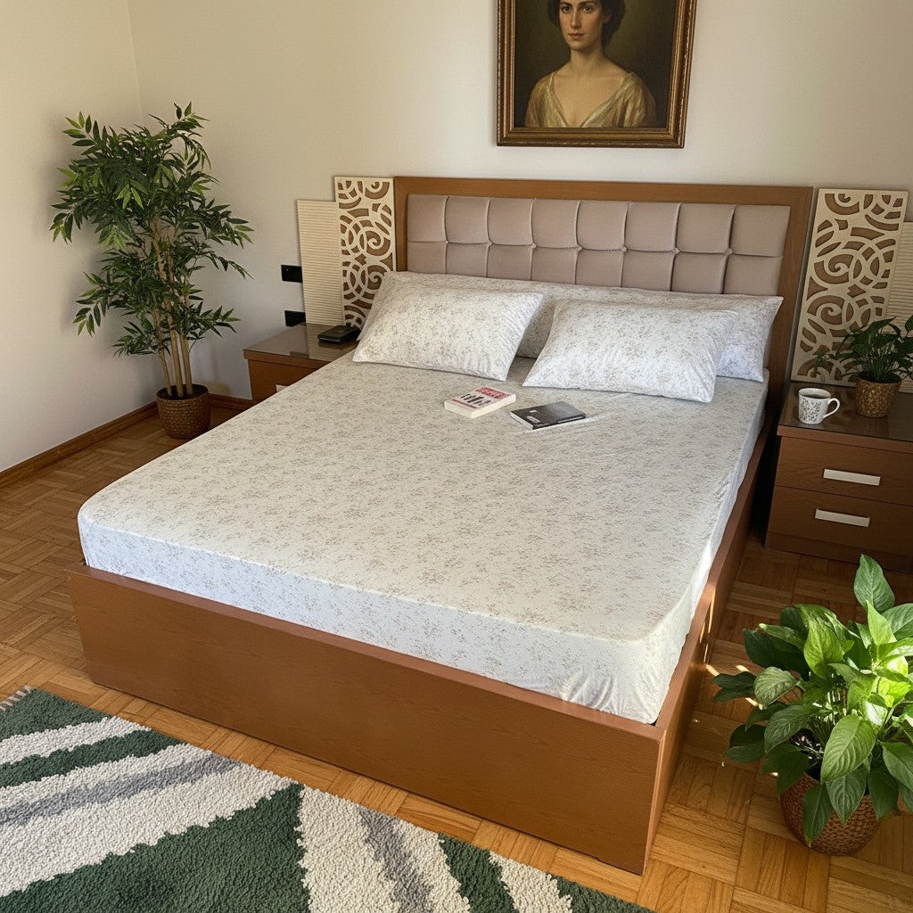 White Floral sheet    الزهور البيضاء